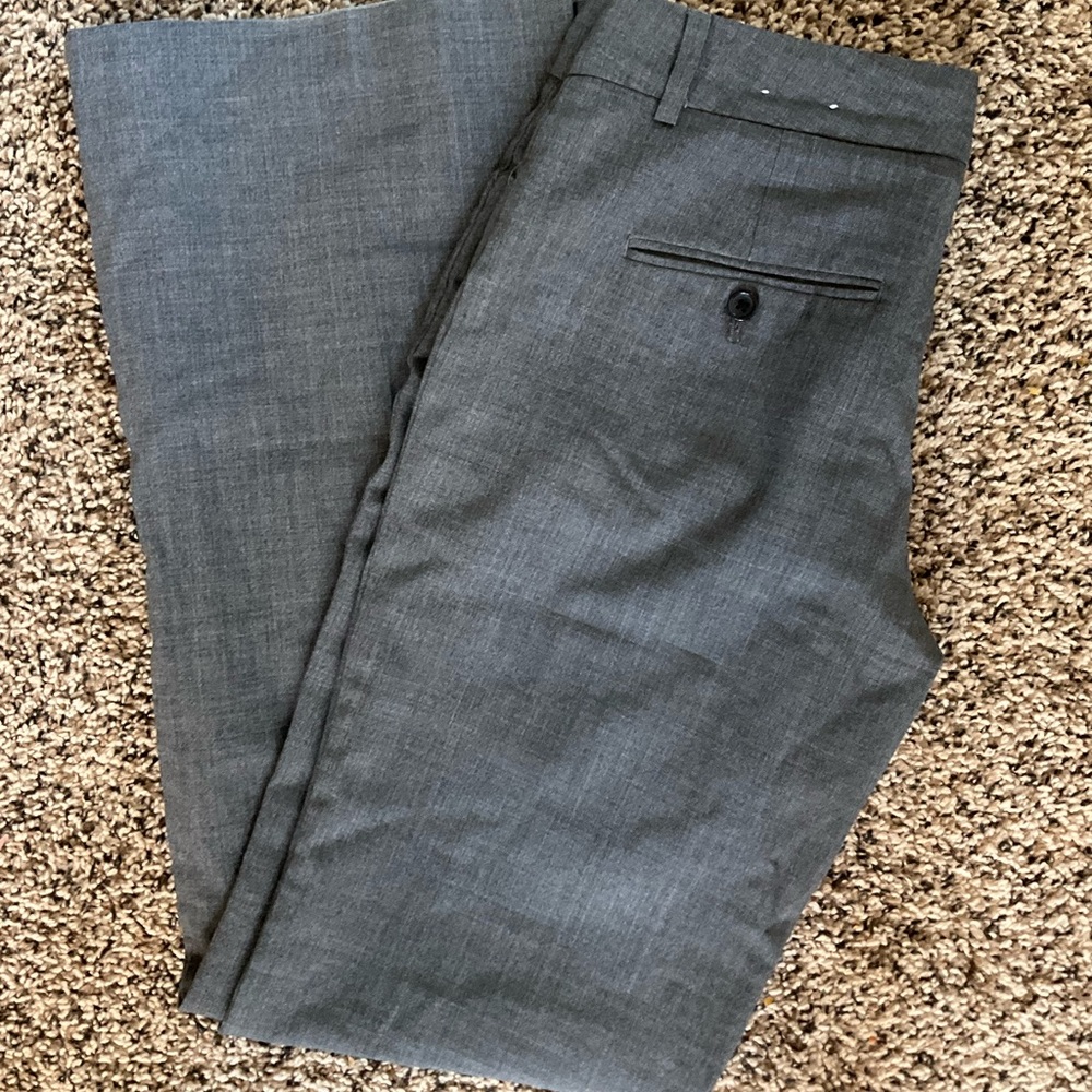 Gray wide leg pants